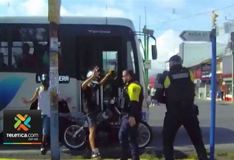 Dos sujetos que al parecer intentaron asaltar bus en Goicoechea quedaron libres