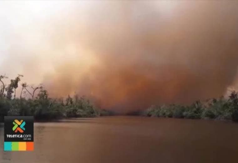 Nicaragua rechazó ayuda de bomberos ticos para atender gigantesco incendio forestal en reserva