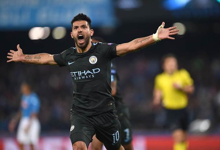 Sergio 'Kun' Agüero, delantero argentino del Manchester City |Facebook UEFA Champions League. 
