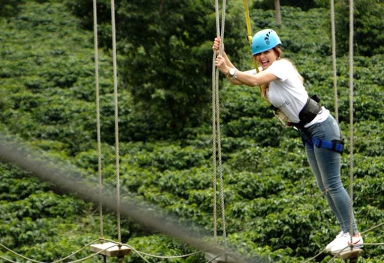 Shirley Álvarez se puso a prueba en las alturas  