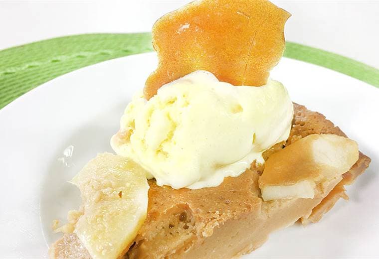 Receta: Clafouti de manzana y dulce de leche