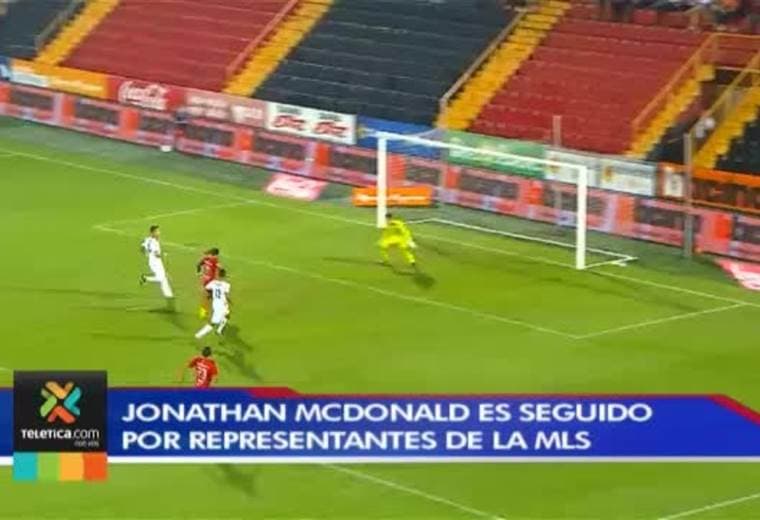 Jonathan McDonald es seguido por agentes de la MLS, el jugador se toma la situación con tranquilidad