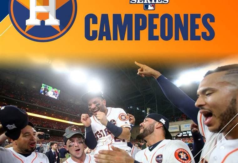 Astros vencen 5x1 a Dodgers y se titulan campeones por primera vez de la Serie Mundial