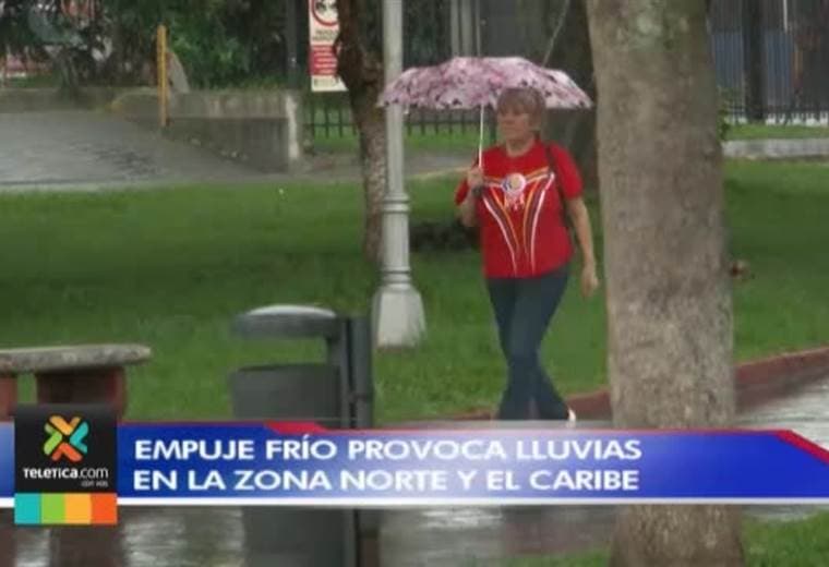 Empuje frío provoca temperaturas bajas en el país