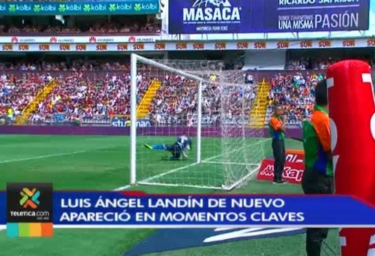 Luis Ángel Landín anda encendido y volvió a aparecer en el momento justo para el Herediano