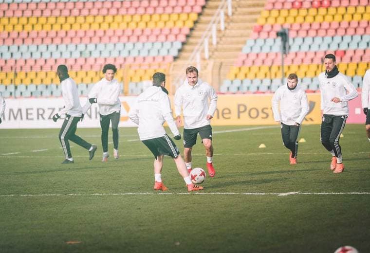 Entrenamiento de la selección de Alemania.|DFBTeamES
