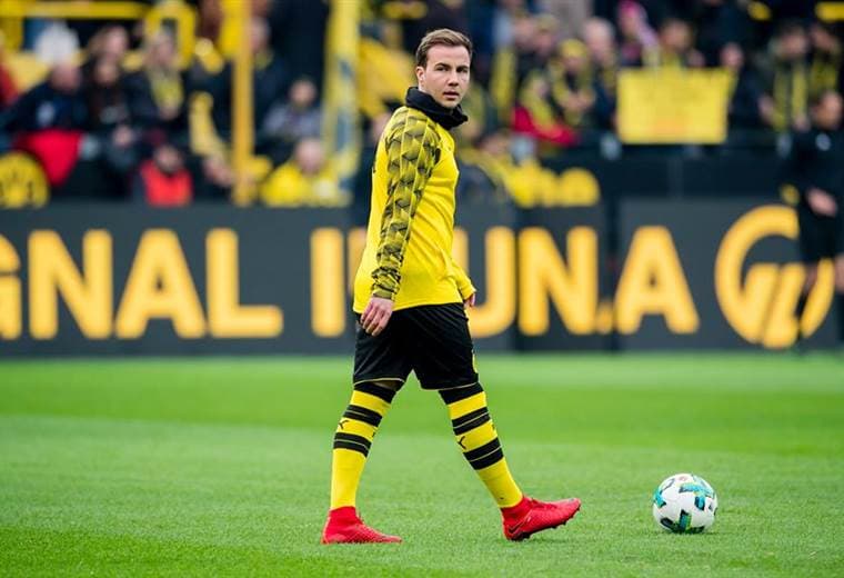 Mario Götze, delantero alemán del Borussia Dortmund. 