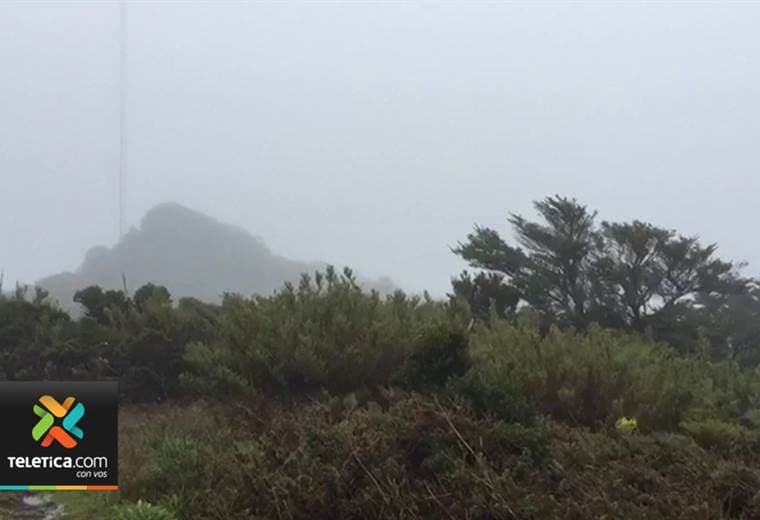 La temperatura en el Cerro de la Muerte llega a 4 grados centígrados