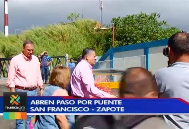 Abren paso por puente entre San Francisco y Zapote