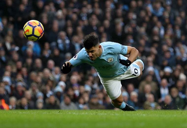 Sergio 'Kun' Agüero, delantero argentino del Manchester City. 