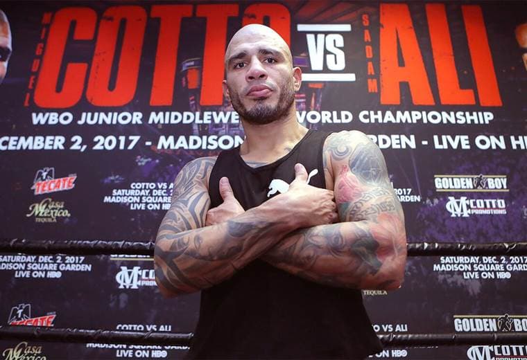 El boxeador puertorriqueño Miguel Cotto. 