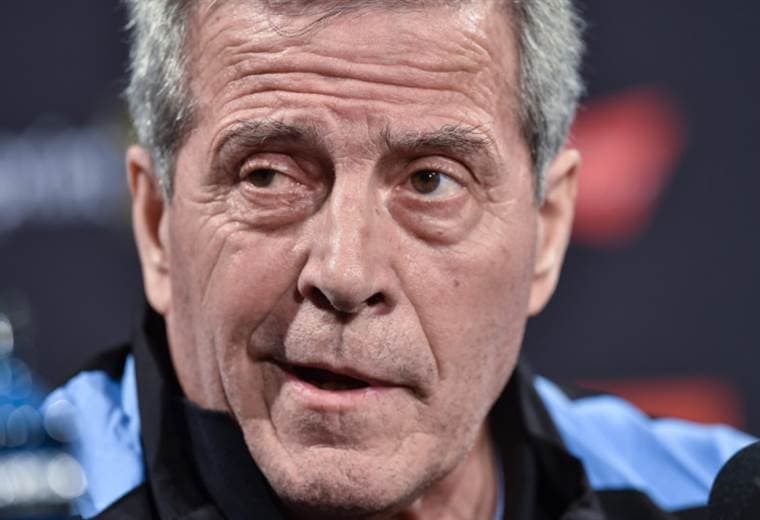 Óscar Tabárez, técnico de la Selección de Uruguay. 