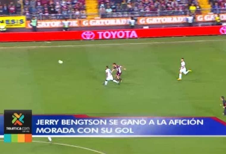 Jerry Bengtson se ganó a la afición del Saprissa con su anotación