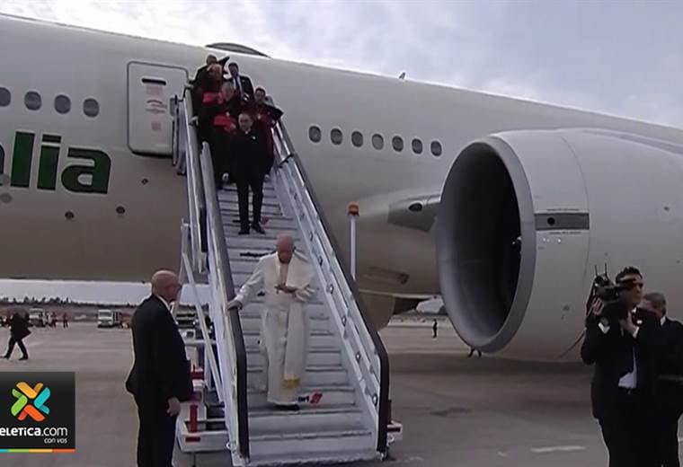 Llegada papa Chile