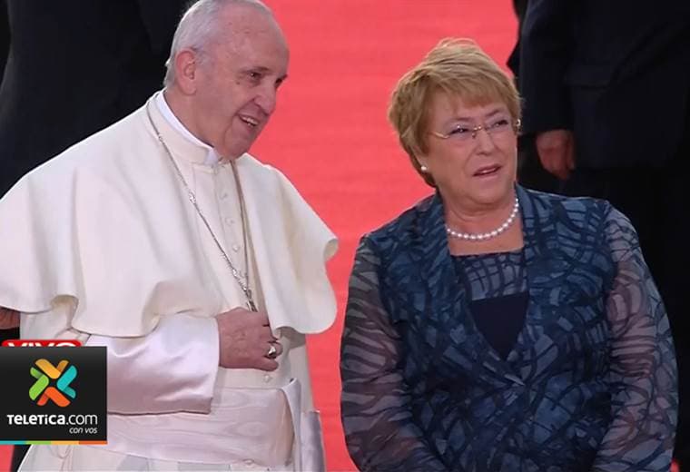 Llegada papa Chile