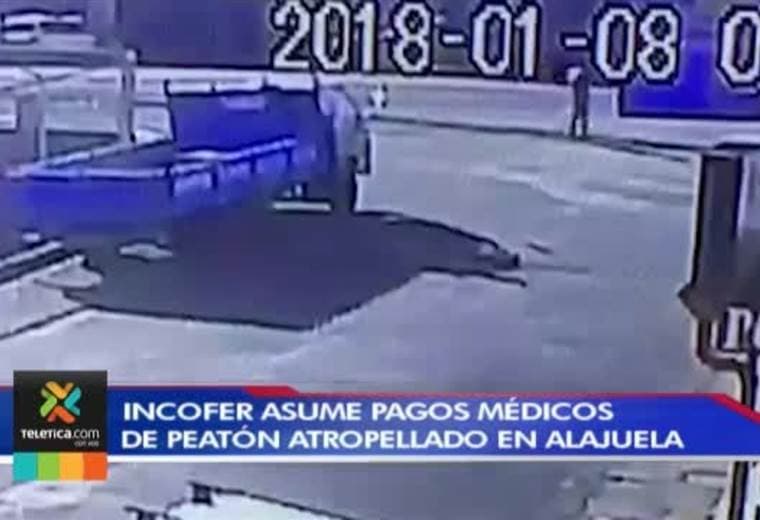 Incofer asume pagos médicos de peatón atropellado en Alajuela