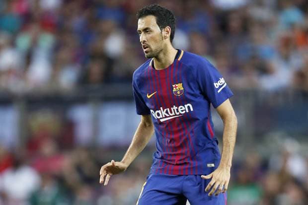 Sergio Busquets, volante del FC Barcelona. 