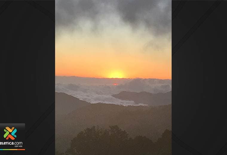 Atardecer desde el cerro de La Muerte