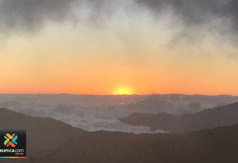 Atardecer desde el cerro de La Muerte