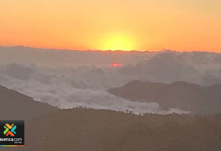 Atardecer desde el cerro de La Muerte
