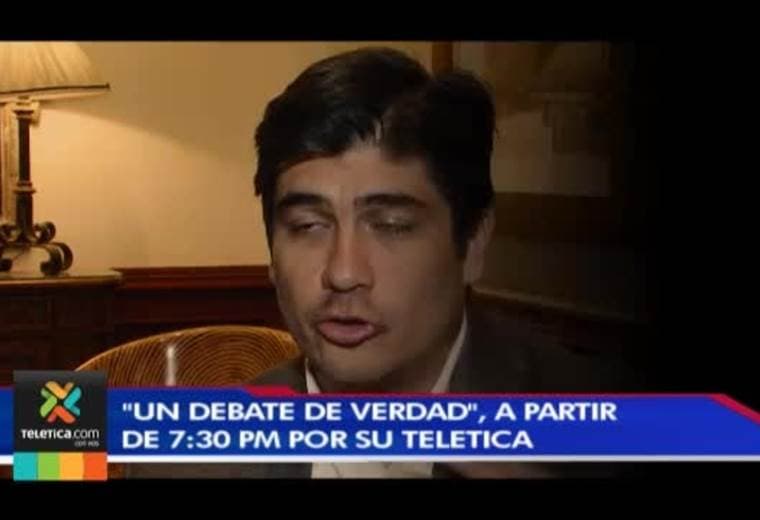 Cinco candidatos presidenciales participarán esta noche en Teletica en "Un debate de verdad"