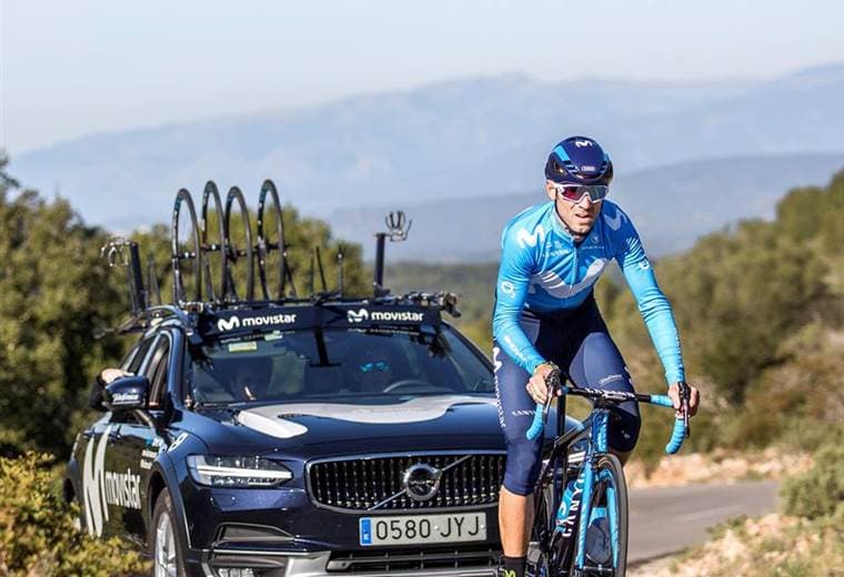 Alejandro Valverde, líder del Movistar Team. 