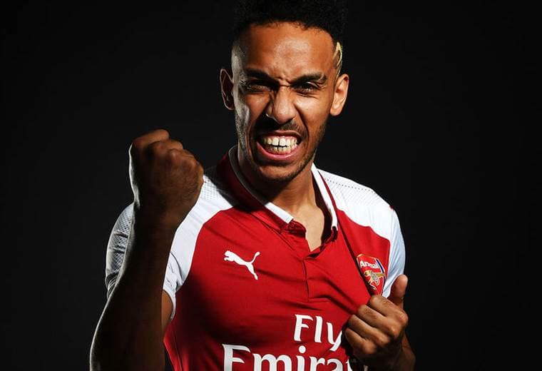 Pierre-Emerick Aubameyang, nuevo delantero del Arsenal. 