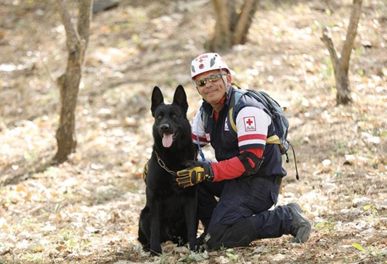 Perros de Rescate de Cruz Roja logran certificación para atender emergencias internacionales