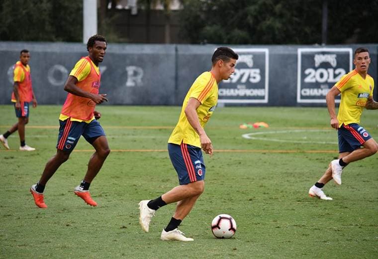 James Rodríguez, jugador de la Selección de Colombia. 