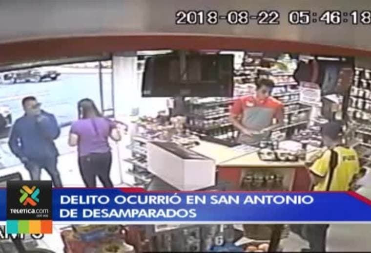 Acción temeraria de dos ladrones en Desamparados fue captada por una cámara de seguridad