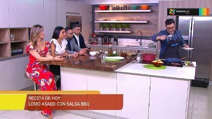 Receta: Lomo asado con salsa BBQ