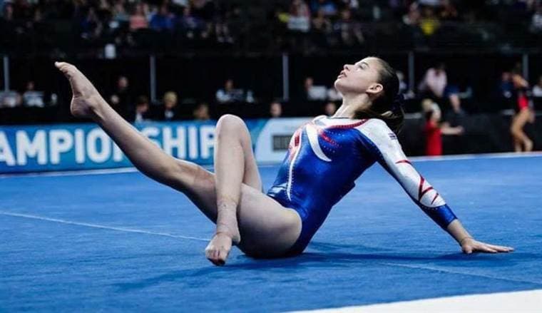 La gimnasta costarricense Camila Montoya |Prensa CON. 