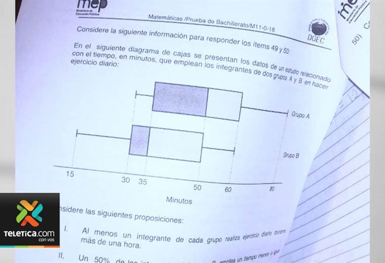 fiscalía investiga prueba de matemáticas de bachillerato