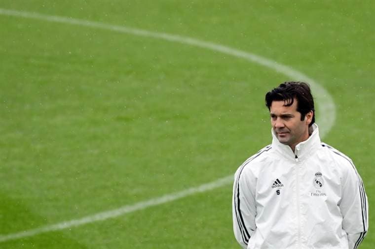 El técnico Santiago Solari del Real Madrid. AFP