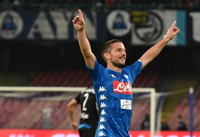 Dries Mertens, delantero belga del Nápoles. 