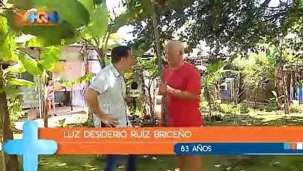 Don Luz Desiderio fue criado en este mundo sin padres, en un horfanato. Ya grande, conoció a Juana Encarnación, su esposa, quién ya había dado a luz a más de 10 hijos.  Él, no lo pensó dos veces para criarlos, para amarlos y defenderlos ante uno que otro enojo de su esposa.  A él hoy lo ven como un padre en todo sentido de la palabra y ha estado al lado de ella en sus momentos más difíciles, como lo fue superar la bomba de cobalto.  Hoy lo encontramos en el patio de la casa, apenado mandarinas, para conquistar el amor de su vida, cómo lo hace todos los días.