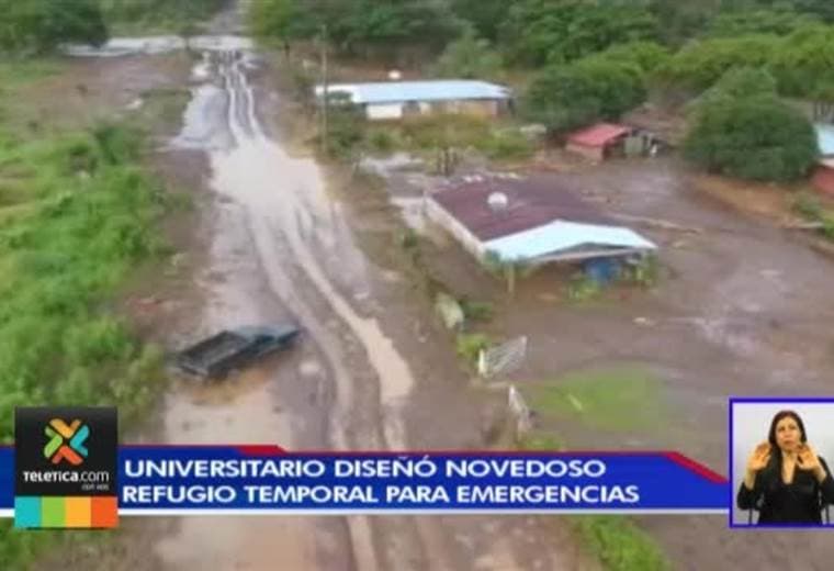 Estudiante universitario diseñó un novedoso refugio temporal en caso de un desastre natural