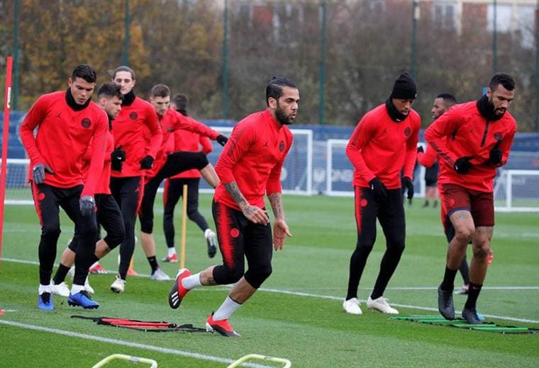 Entrenamiento del París Saint Germain.|AFP