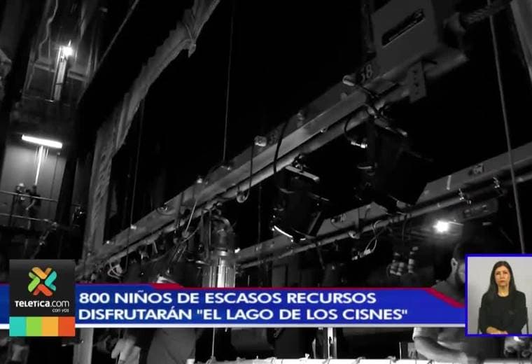 Primera función de la obra 'El lago de los cisnes' será para 800 niños de escasos recursos