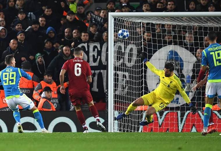 Liverpool derrotó al Nápoles en la Champions League.|Facebook