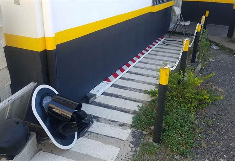 Dos nuevas agujas del tren fueron dañadas