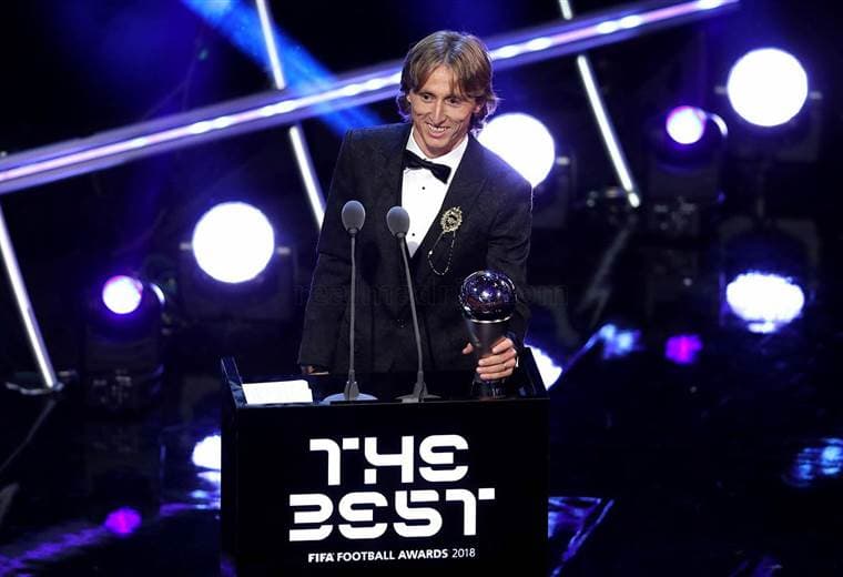 Luka Modric ganó el premio The Best 2018. 