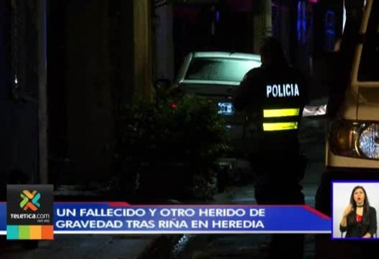 Un joven murió y el otro resultó grave tras una pelea en Heredia