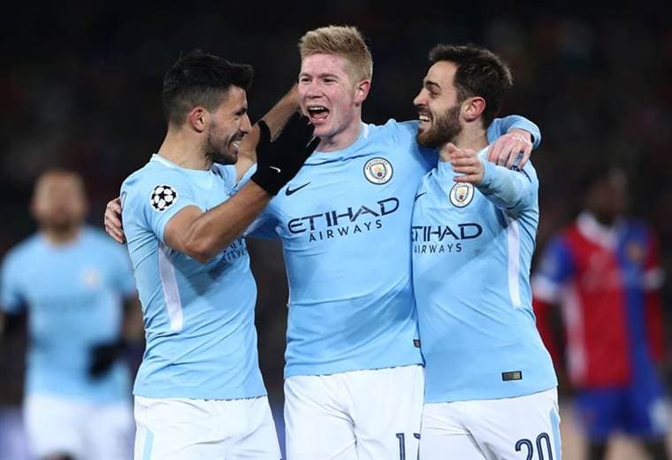 Manchester City sacó ventaja ante el Basilea en el juego de ida |UEFA Champions League. 