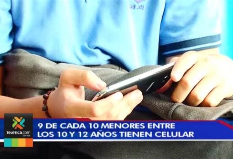 Estudio reveló que el 90% de niños entre 10 y 12 años tienen celular