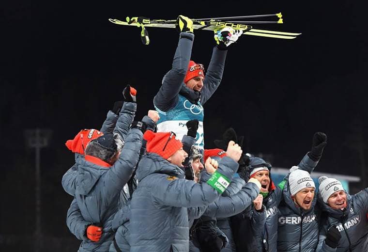 Alemania lidera el medallero de los Juegos Olímpicos de Invierno 2018. 