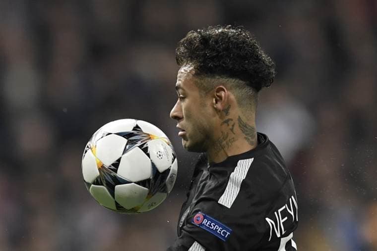 Neymar del PSG. AFP