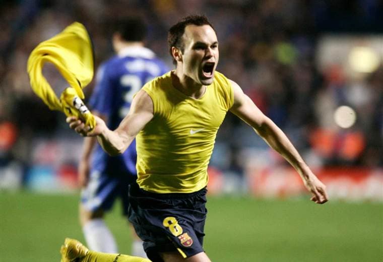 Andrés Iniesta, volante y capitán del FC Barcelona. 