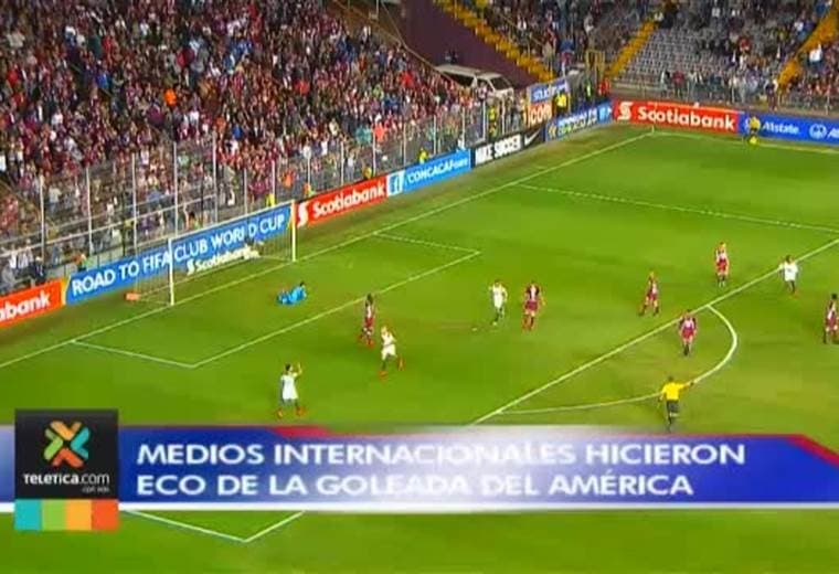 Medios internacionales hicieron eco de la goleada del América