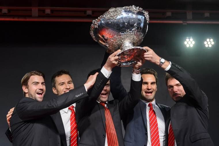 Suiza ganó la Copa Davis en 2014.|AFP